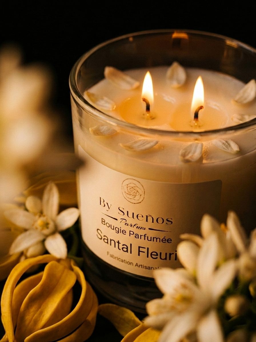 Bougie parfumée - Santal fleuri