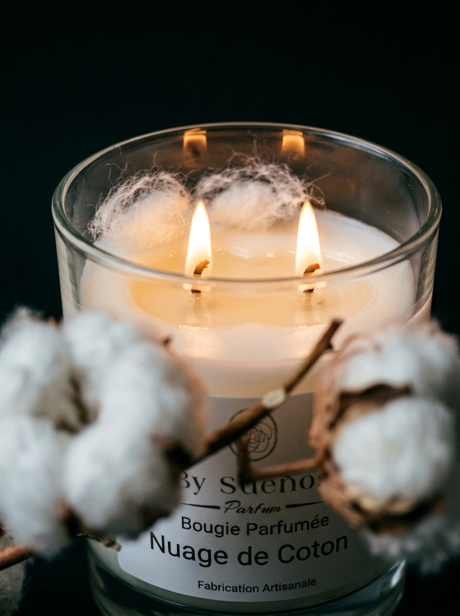 Bougie parfumée - Nuage de Coton